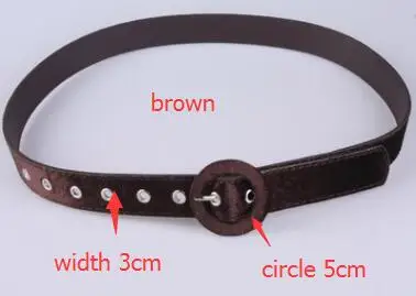 brown circle 100 3 5 Корейская мода леди элегантный плюс ультра широкий плюшевый вельвет с пряжкой ремень высокое качество Вечерние Роскошные поясные ремни зеленый синий золотой сексуальный - Цвет: brown circle 100 3 5