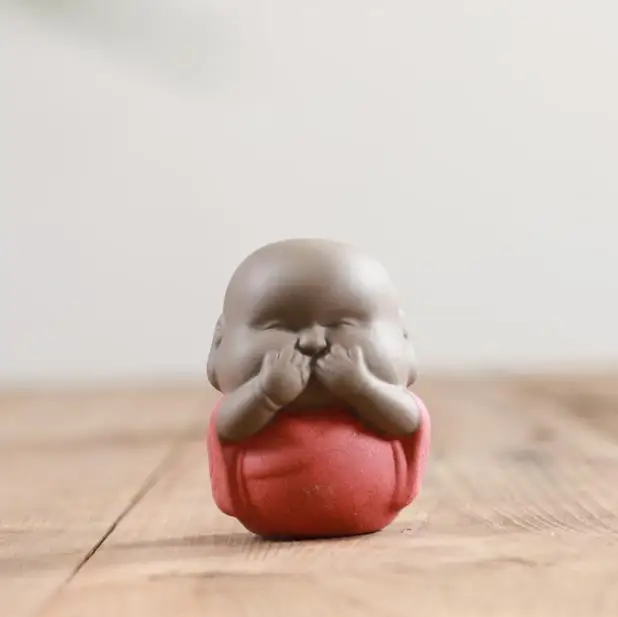 Мини декоративные керамические статуи Будды монахи предметы мебели Noing видеть не