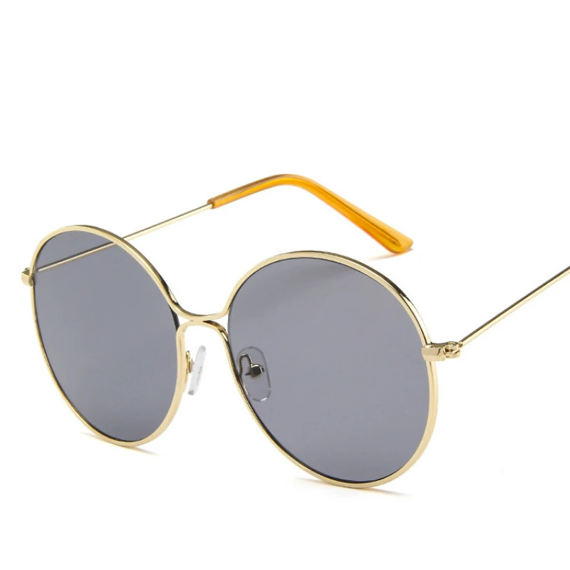 

Retro Classic Vintage Round Sunglasses Women Brand Designer Sun Glasses Men Metal Frame Black lens Eyewear Driving Oculos De Sol