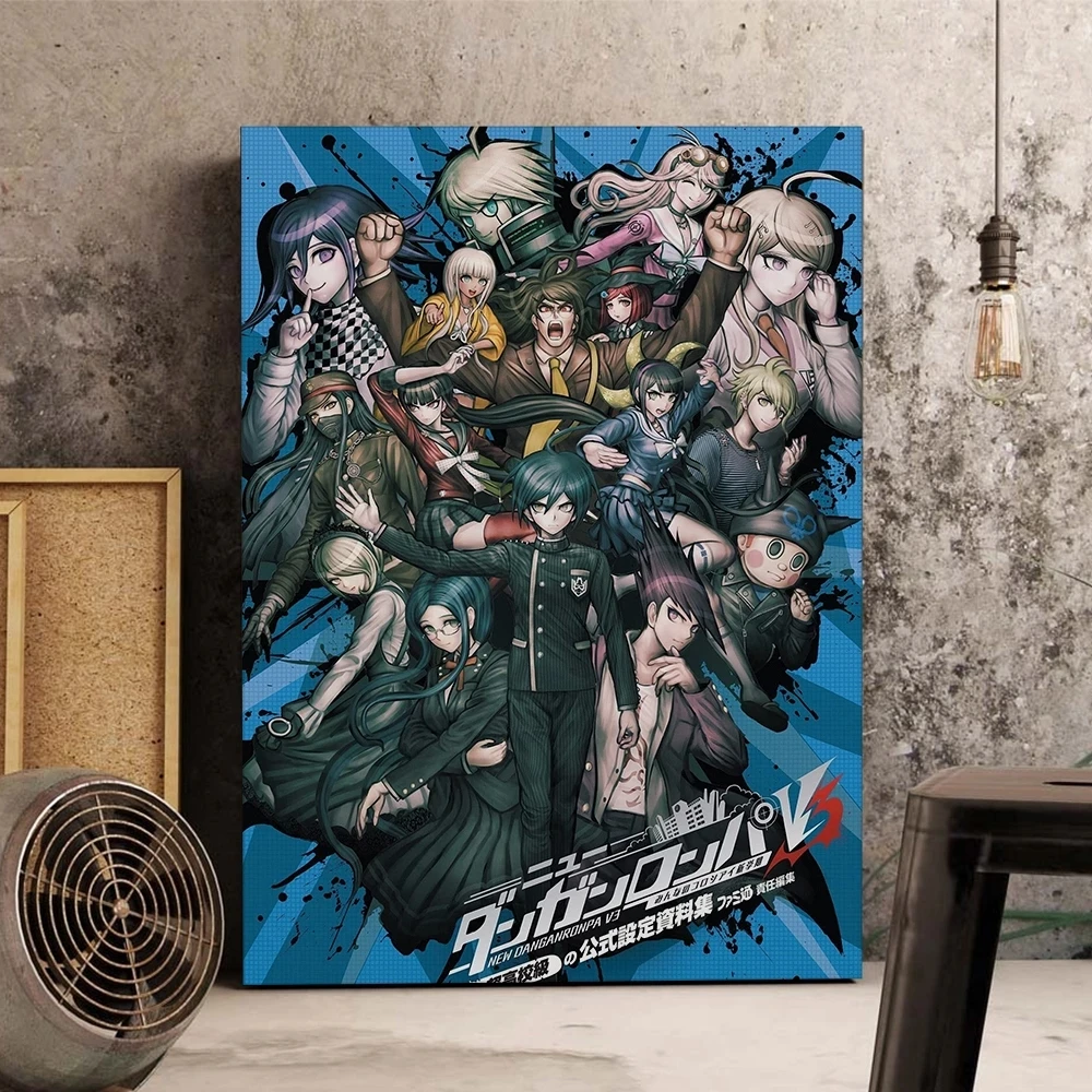 

Anime Danganronpa Poster Home Decor Character Peripheral Painting Picture HD Prints Canvas Wall Art Living Room Modular Framed