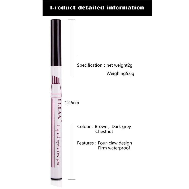 1 шт. эскиз жидкий карандаш для бровей водостойкий не выцветающий многоцветный