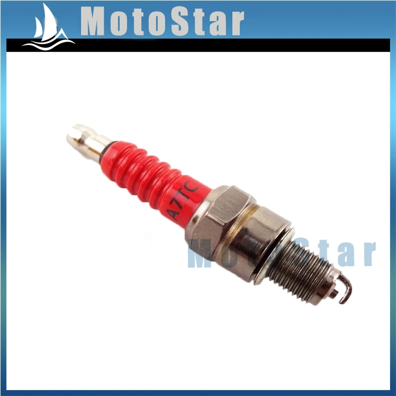 Красная свеча зажигания A7TC для 50cc 90cc 110cc 125cc 140cc 150cc 160cc Pit Dirt Bike ATV Quad картинг багги |