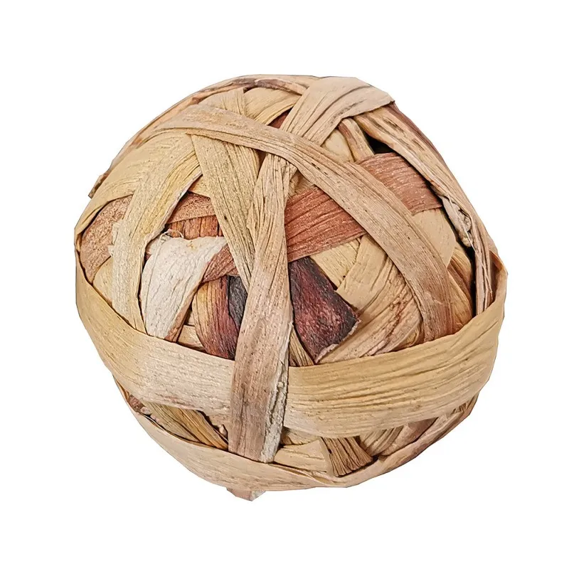 

7 cm Hamster Grass Ball Chew Toy Rattan Plants Made Small Pet Rabbit Bunny Bite Teeth Grinder Toys Exercise Training Accessories