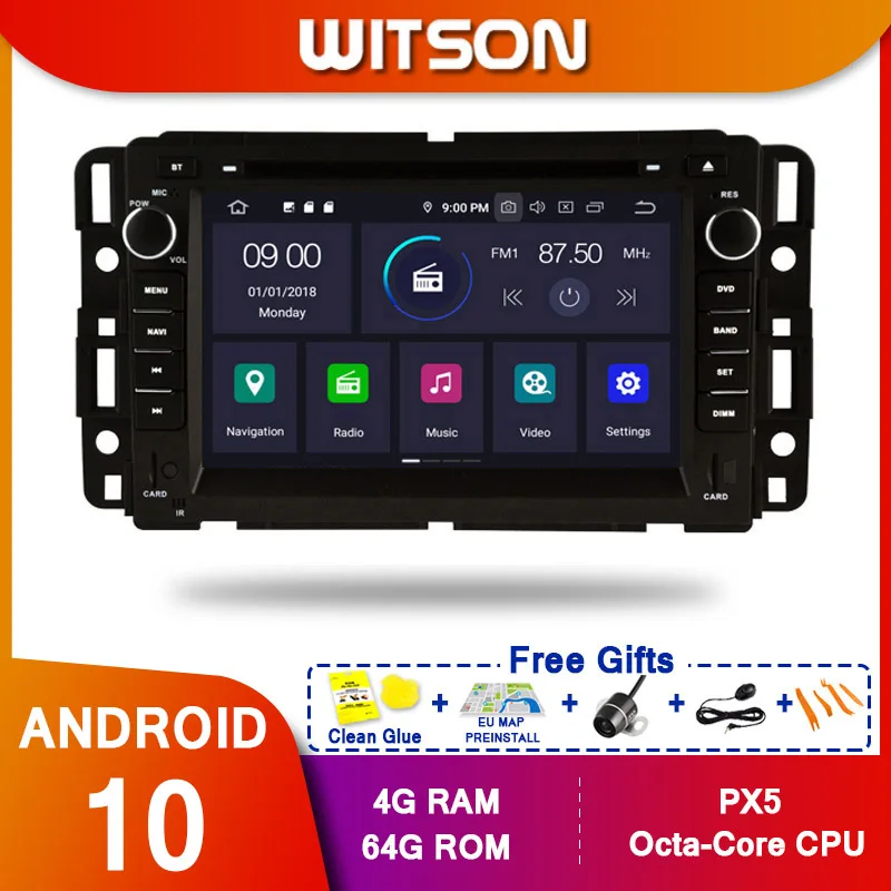 WITSON! Автомобильный DVD проигрыватель Android 10 Octa core PX5 для GMC Chevrolet Tahoe YUKON пригородного