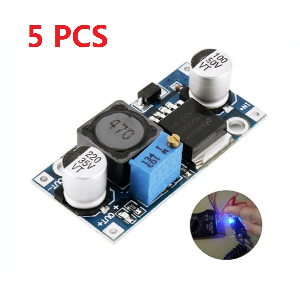

5Pcs LM2596S DC-DC 3A Adjustable Step-Down Power Supply Converter Module Super LM2576 Step-down Power Module Power Tools