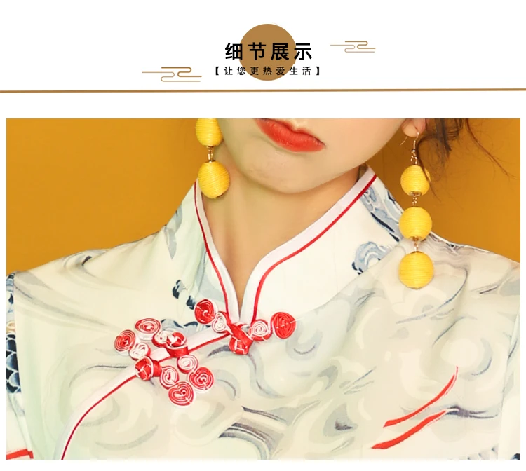 SWEETXUE китайское платье для женщин Cheongsam Современные вечерние платья с животным принтом Тонкий Сплит Пряжка китайский воротник Qipao платье