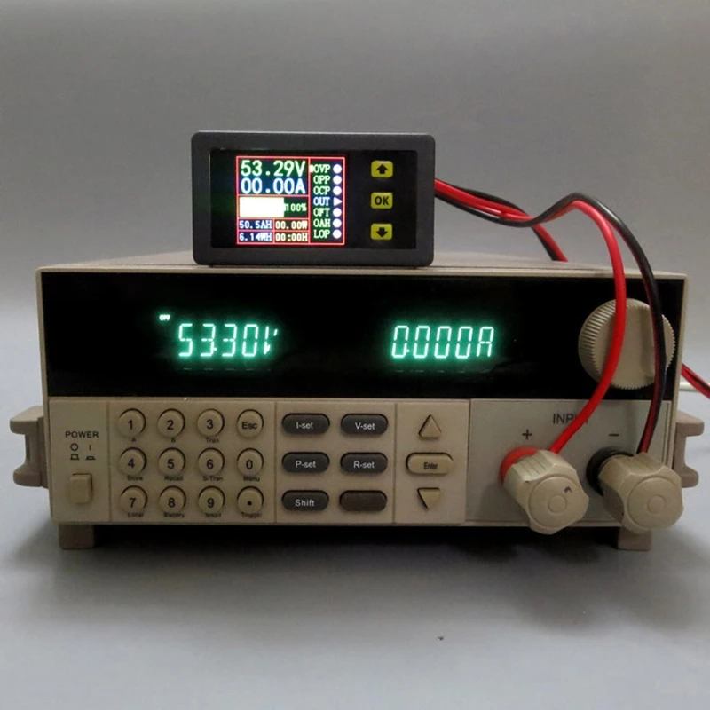 

Digital Display Multimeter Charge-Discharge Battery Tester LED Light DC 0-90V 0-20A Volt Amp Meter Electrical