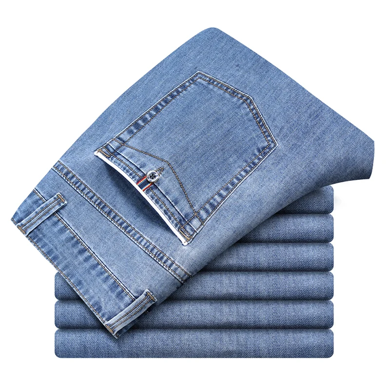 Однотонные классические деловые облегающие джинсовые брюки серые черные синие