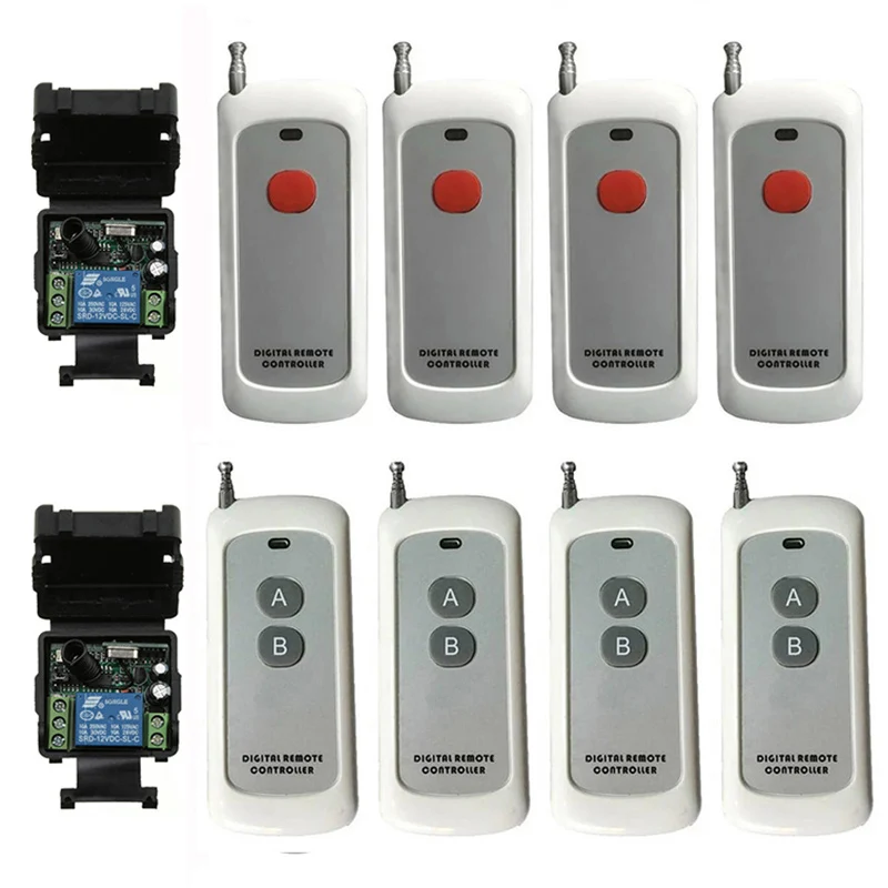 

500M DC 12V 24V 1 CH Channel 1CH Wireless Remote Control LED Light Switch Relay Output Radio RF Transmitter And Receiver