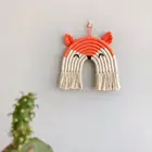 Декор для детской комнаты в скандинавском стиле, украшение для детской спальни, подвесной декор в виде льва, оленя, для комнаты девочки и мальчика, радужные украшения ручной работы