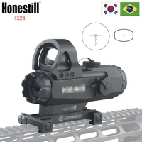 4x24 red dot sight hamr optics rifle scope magnifier multi range riflescope for tactical rifle hunting sniper