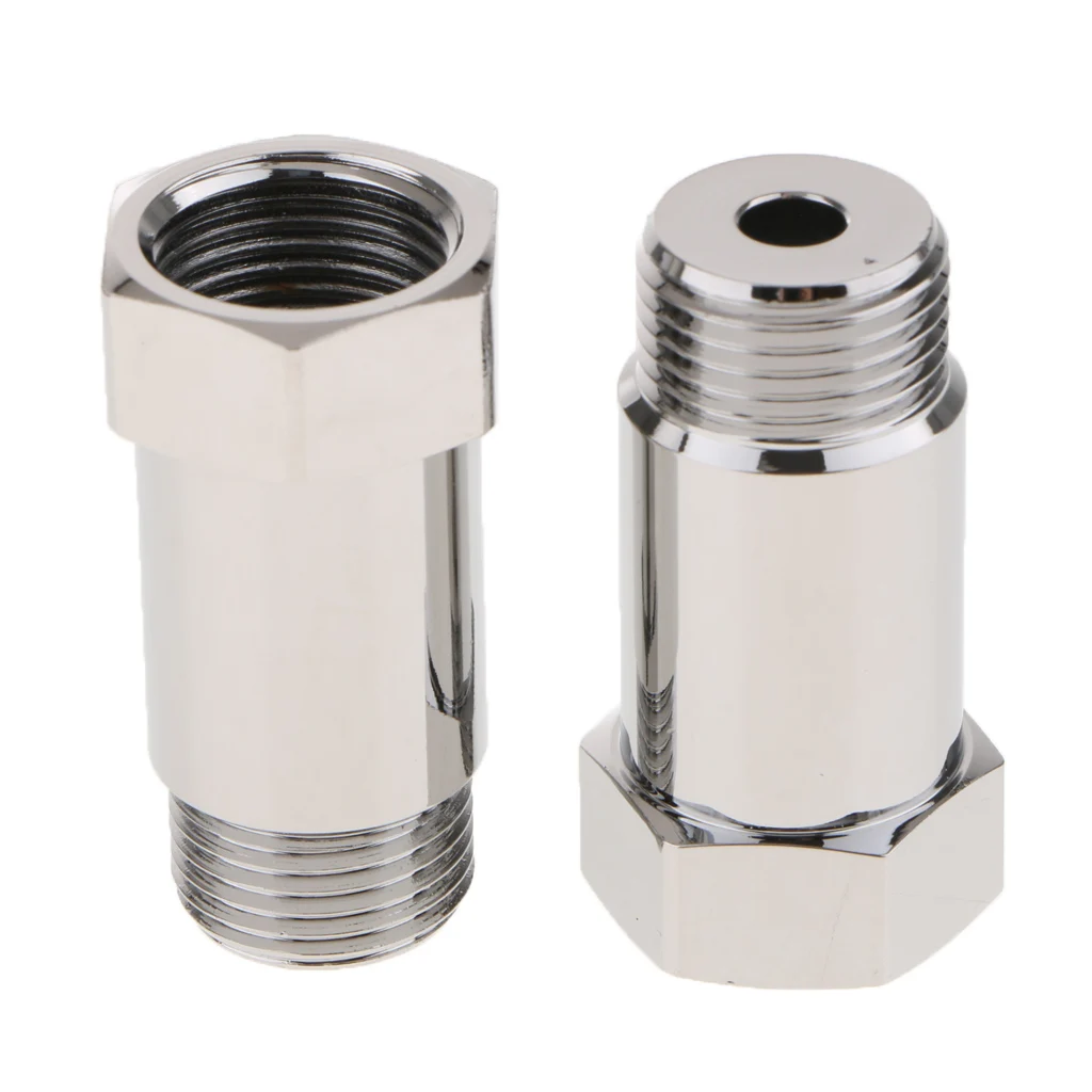 

2 Pieces M18*1.5mm O2 Oxygen Sensor Exhaust Bung Adapter 45mm Length