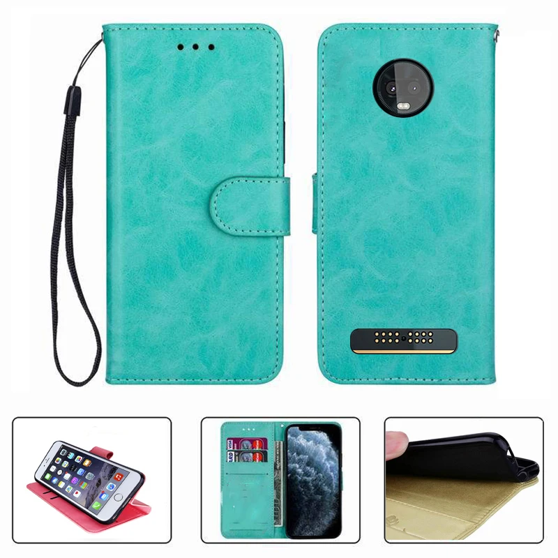 for motorola moto z3 play 6 01 xt1929 motoz3 z3play wallet case high quality flip leather phone shell protective cover funda free global shipping