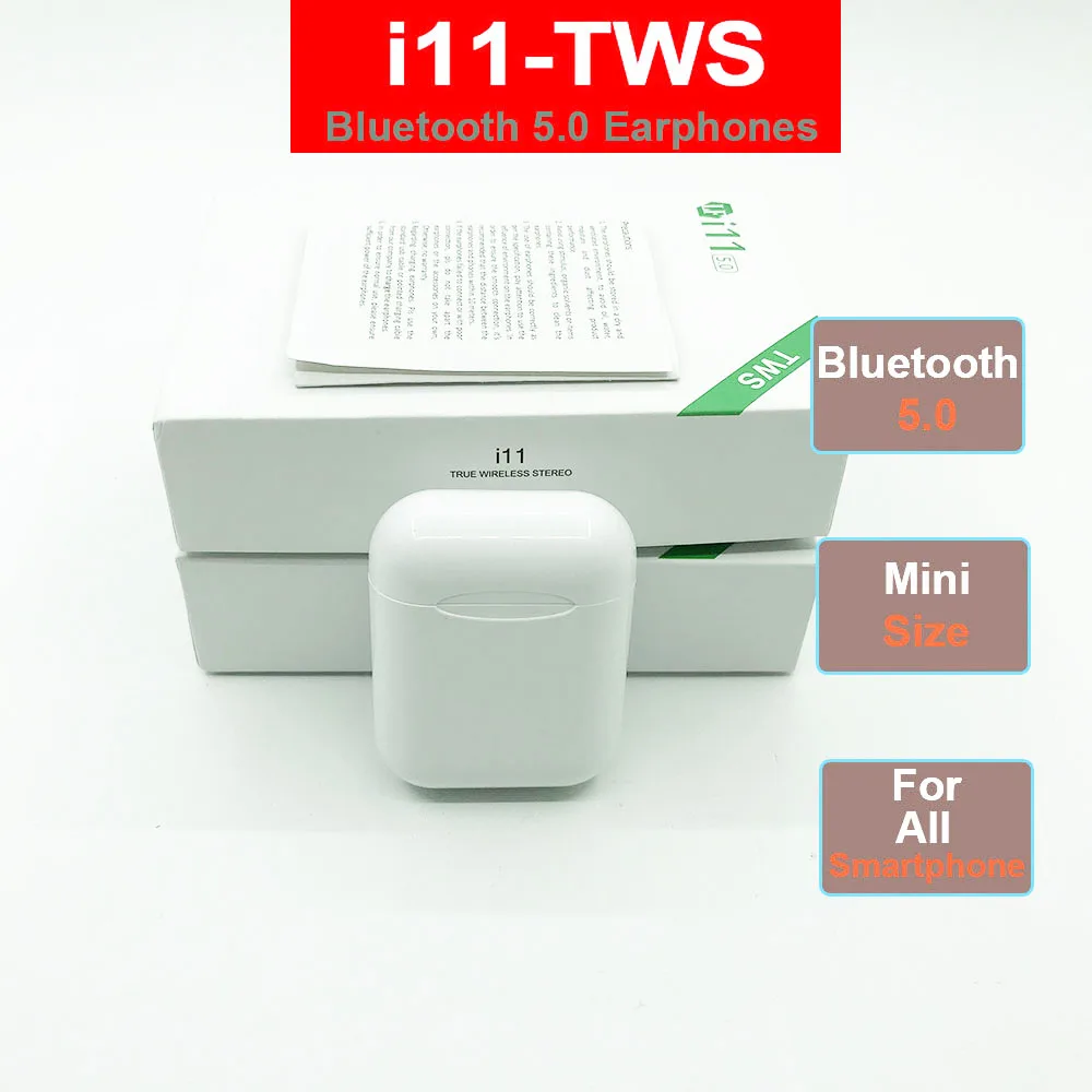 I11 i9s i7s tws наушники вкладыши для i12 i18 TWS беспроводные Bluetooth гарнитура с микрофоном
