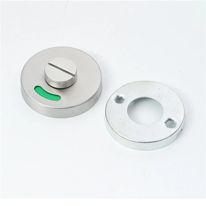 

50 sets Bathroom Toilet Vacant Engaged Bulkhead Rotating Toilet Door Lock Indicator Bolt Stainless Steel Door Handle Chrome