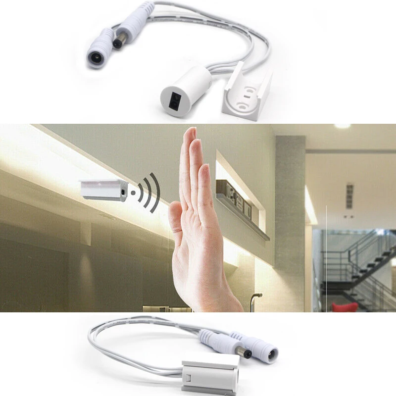 3528 Светодиодные ленты переключатель DC5 24V LED рука волна движения Сенсор ИК