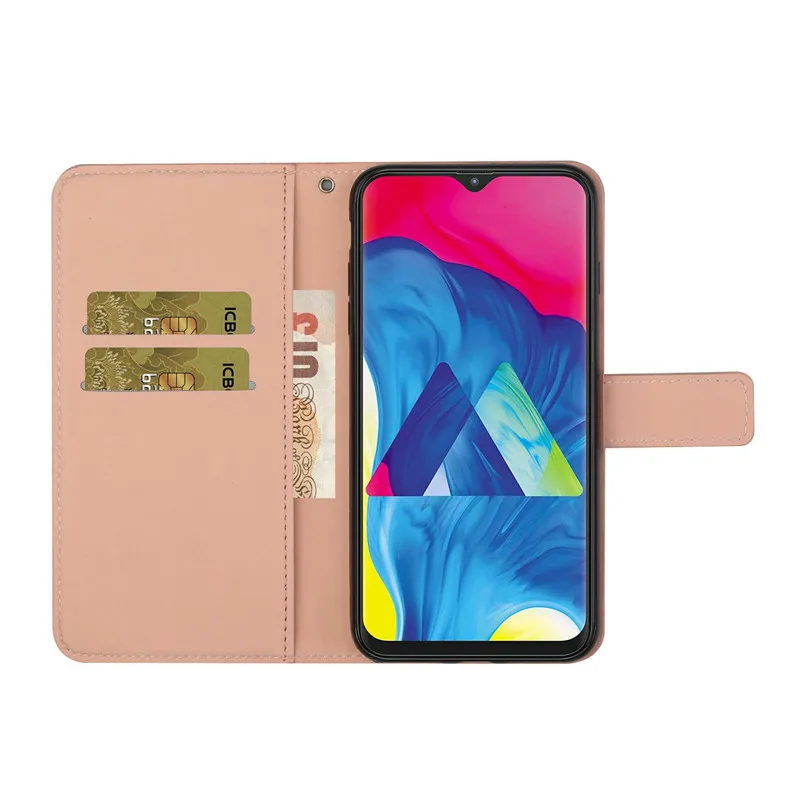 samsung flip phone cute On For Coque Samsung Galaxy A20 Case Leather Wallet Bag For Samsung A20 s A20s A20e A 20 20s 20e Flip Stand Floral Phone Cover kawaii samsung cases