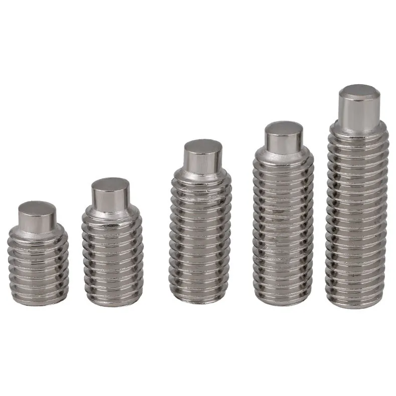 

[M3-M12] 304 stainless Steel Terminal Grub Convex End Screw Hexagon Socket Set Screws With Dog Point GB97 DIN915