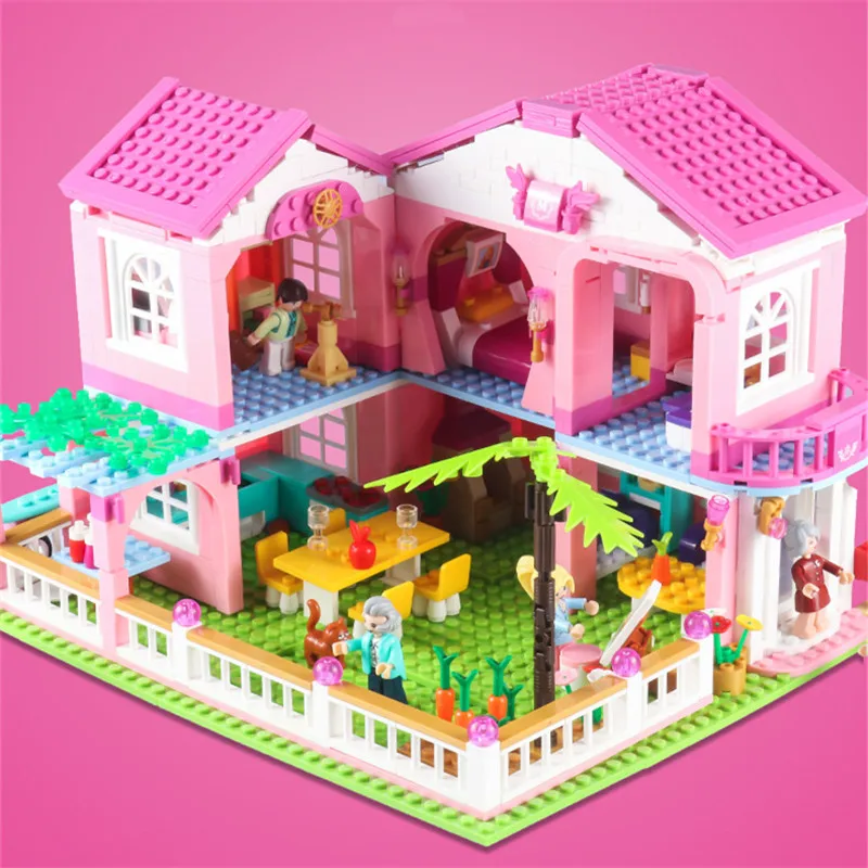 Конструктор принцесса для квартиры сада виллы замка городского дома яхты