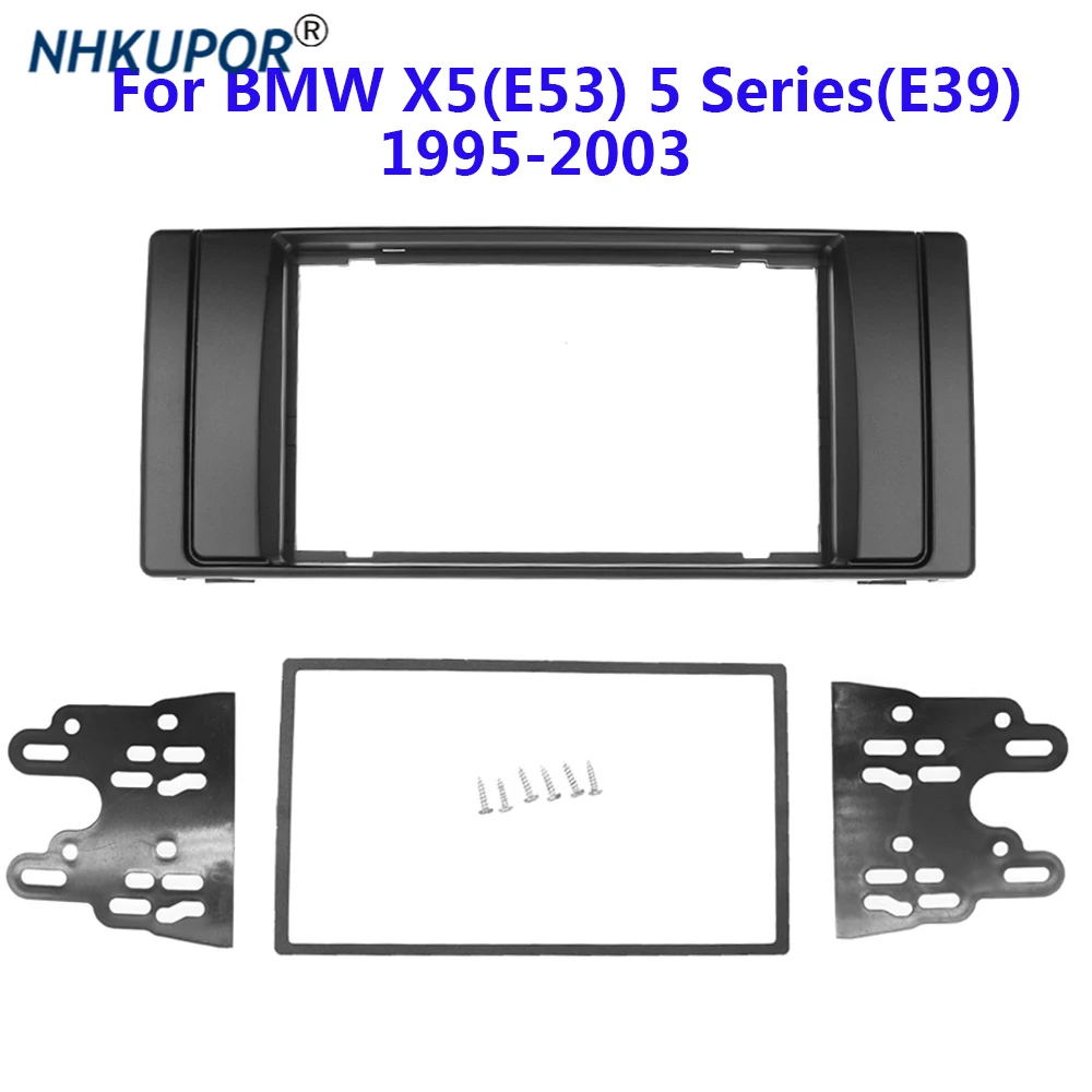 

Панель автомобильного радиоприемника для BMW X5 E53 5 E39 1995-2003 series 5 2 Din