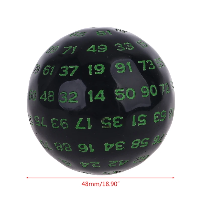 Многогранные игральные кости D100 100 сторон многогранные акриловые для настольной