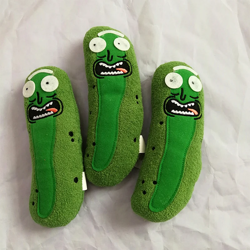 

1Pc Amerikaanse Drama Leuke Augurk Rick Pluche Gevulde Doll Funny Soft Kussen Gezicht Gevulde Doll Speelgoed Voor Meisjes