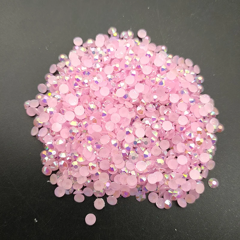 Оптовая продажа 4 мм Flatback стразы АБ желе смолы Б ез исправлений оптом посылка
