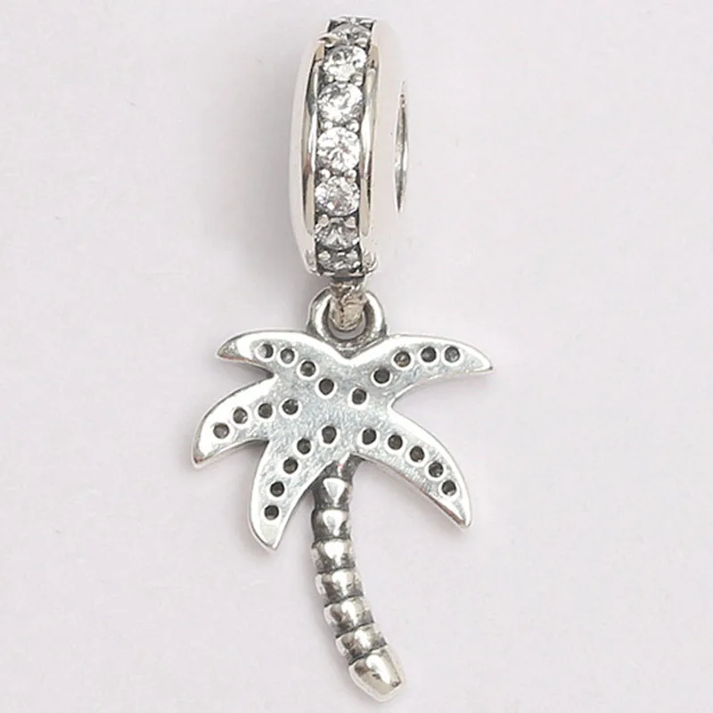 

Original 925 Sterling Silver Charm New Style With Crystal Coconut Pendant Fit Pandora Women Bracelet & Necklace Diy Jewelry