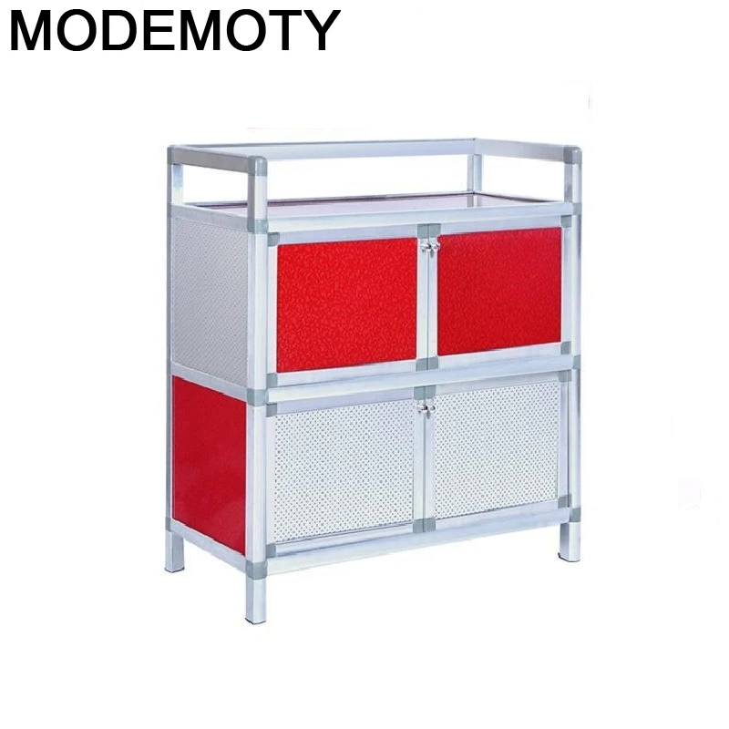 Консоли конец Mobiliario Sidebord Алюминий сплав тумбочки шкаф со стеклянными дверями Mueble