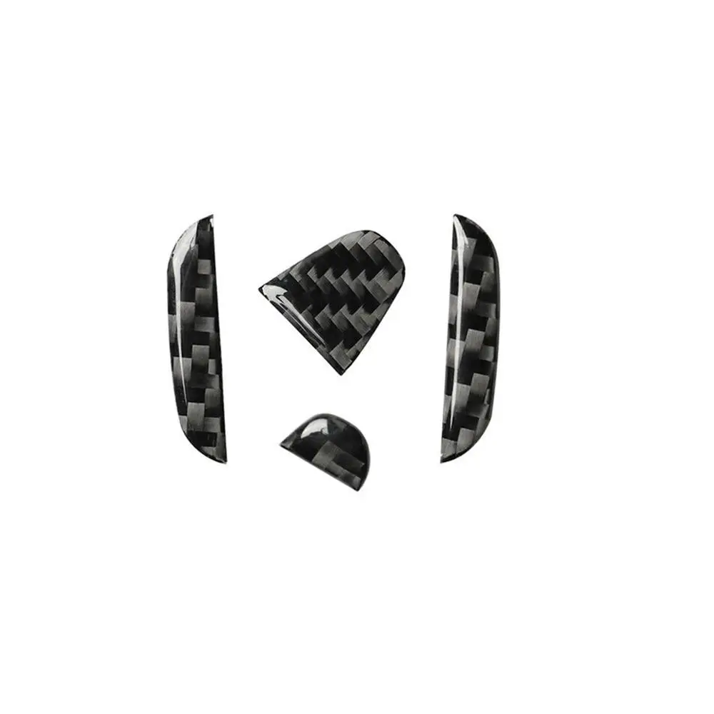 

4Pcs Carbon Fiber Inner Steering Wheel Decoration Cover Trim Sticker Trim For Honda Civic 10th 2016-19