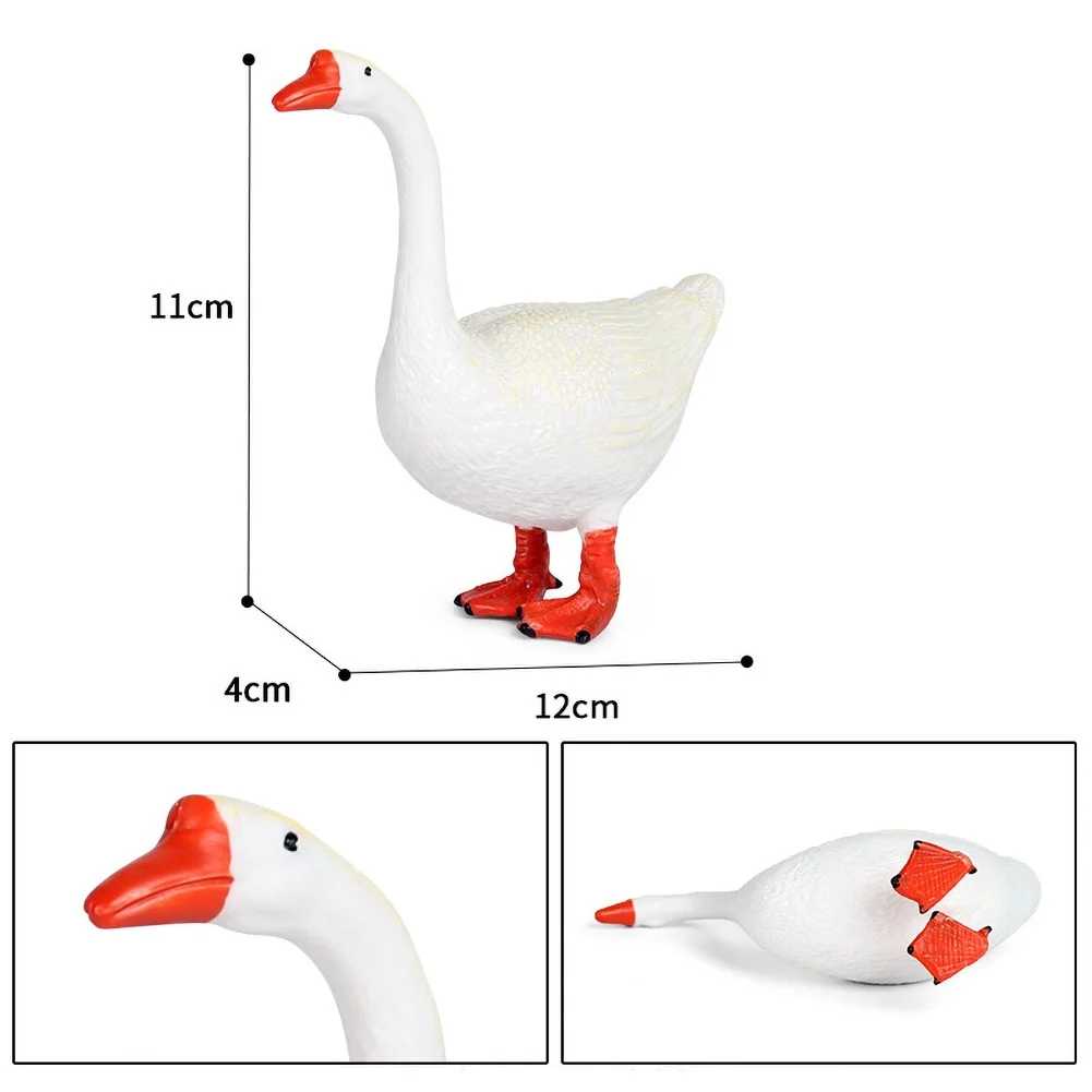 

Kids Simulated Solid Wild Animal Swan Model Action Figure Collectible Toy Gift