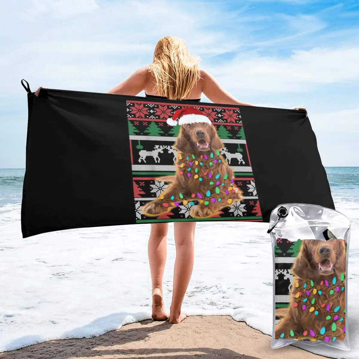 Хорошее ирландское сеттер уродливые классический подарок на Рождество более