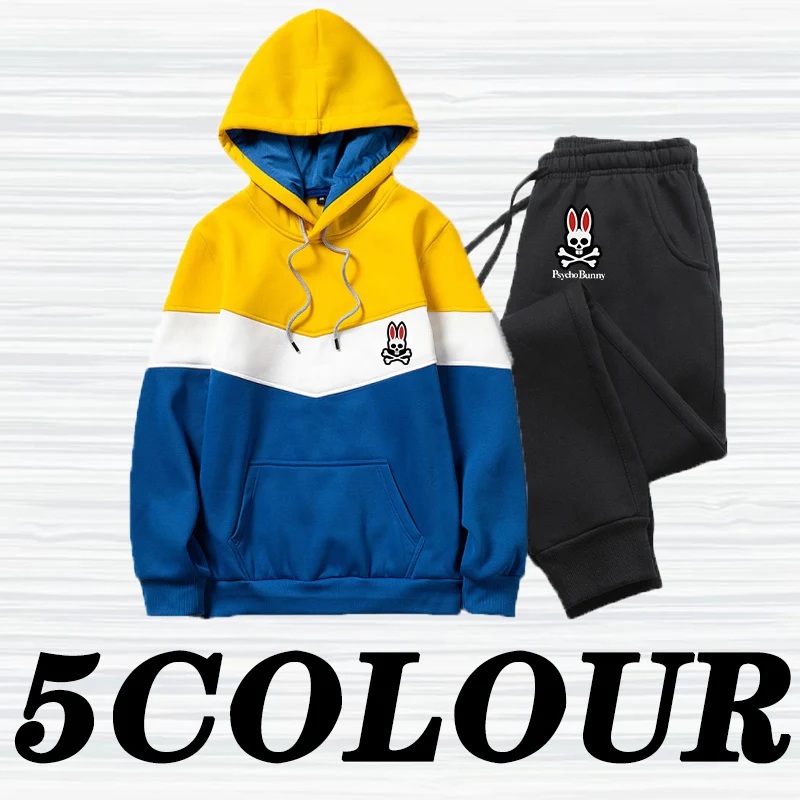 

Новинка осенне-зимняя мужская одежда с принтом психолого Кролика модные спортивные толстовки с длинным рукавом свитер мужской спортивный ...