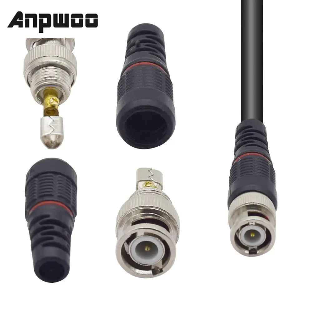 

Anpwoo 10pcs JR-B35 cctv connector BNC adaptor ,50ohms 75ohms BNC connector
