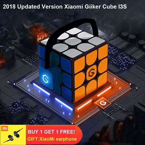 Xiaomi Giiker Super Rubik's Cube I3S учитесь с веселым bluetooth-соединением распознавание идентификация интеллектуальная развивающая игрушка - Цвет: i3s add earphone