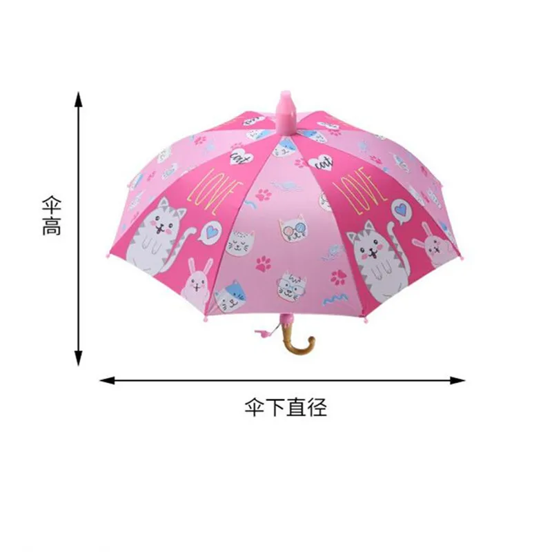 

Umbrella Kids Lovely Rain Sun Umbrellas Cartoon Unicorn Umbrella Children Rainbow Umbrellas Semi Automatic