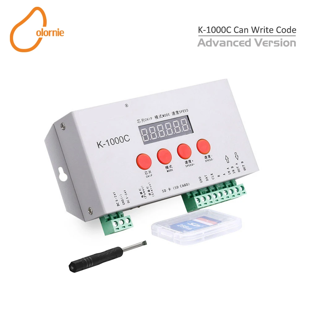 K-1000C 2048 Pixels Program LED Controller Led Lights RGB Controler LED Dimmer SD card controller