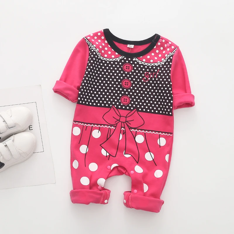 

Newborn baby boys 2019 spring baby Rompers girls romper Infant fleece Jumpsuit for kids new born baby clothes cotton