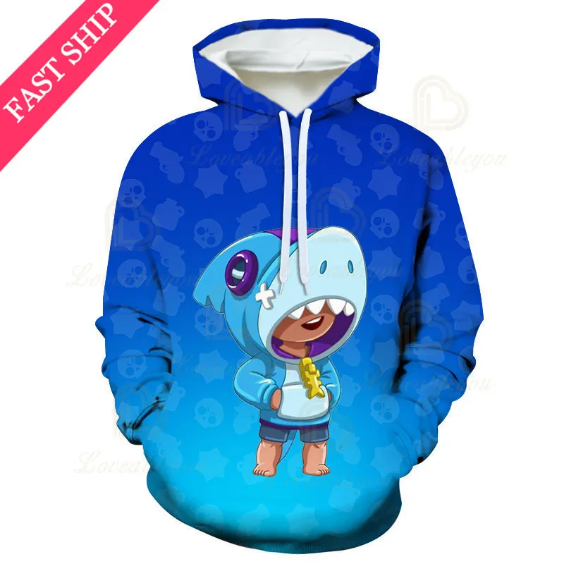 

Browlers Shooting Game PRIMO 3D Hoodie Boys Girls Cartoon Tops Teen Clothes Dynamike and Star, 6 To 19 Year Kids MAX Sweatshirt