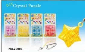 Мини пазл 3D с кристаллами 3d игрушка сделай сам развивающие игрушки для