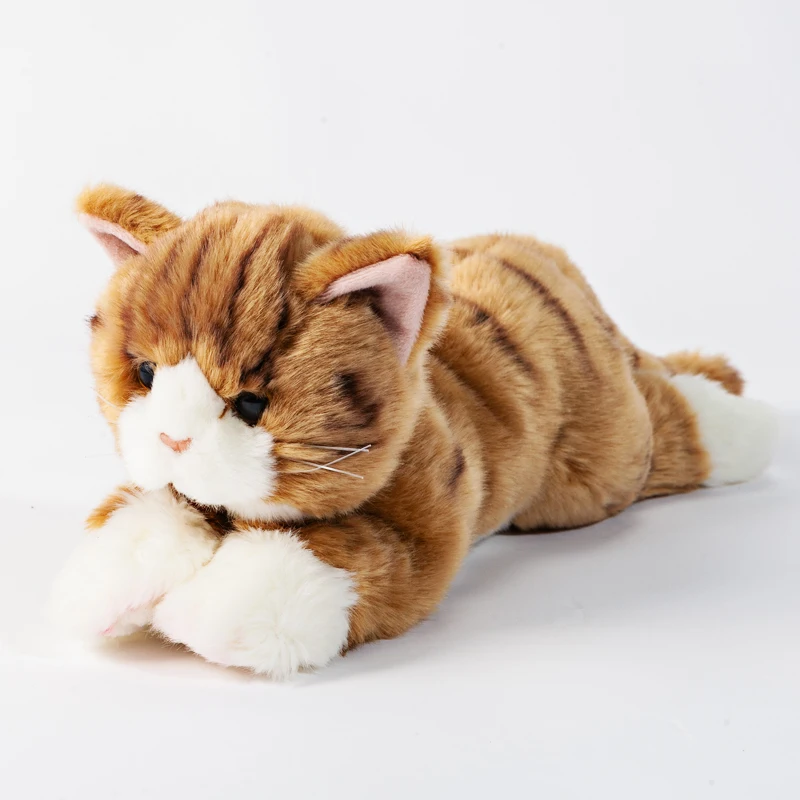 Orange Cat Милые плюшевые игрушки для кошек, реалистичные куклы для кошек, подарки для девочек, 20 дюймов, 50 см, DY50741 - Цвет: Orange Cat