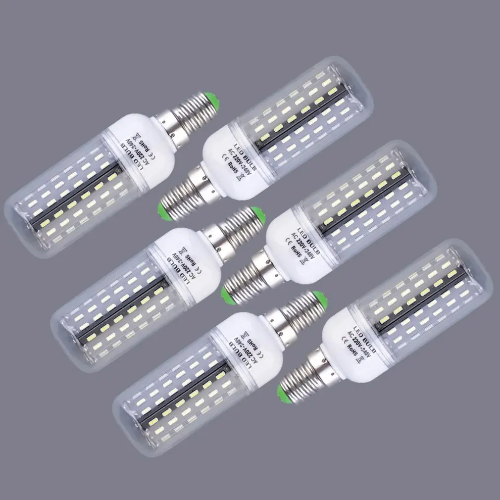 

ICOCO 6pcs New High Quality 12W E14 96 LED 4014 SMD Cover Corn Light Lamp Bulb