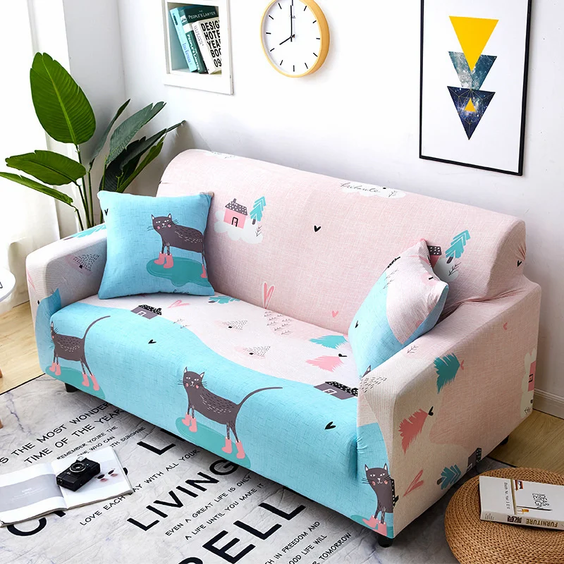 

Geometry Plaid Sofa Cover Slipcovers Stretch Sofa Covers for Living Room Elastic Couch Chair Cover Sofa Towel 1/2/3/4-seater