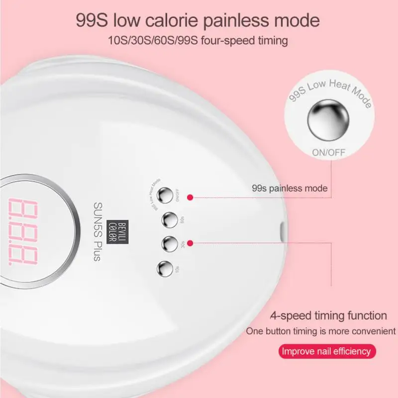 SUN5 Plus 108 Вт лампа для маникюра 36 светодиодный светильник ногтей с бусинами EU US