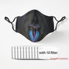 Новая защитная детская маска Mandrill, моющаяся прозрачная маска для лица, милая подвесная маска для ушей, маска для верховой езды