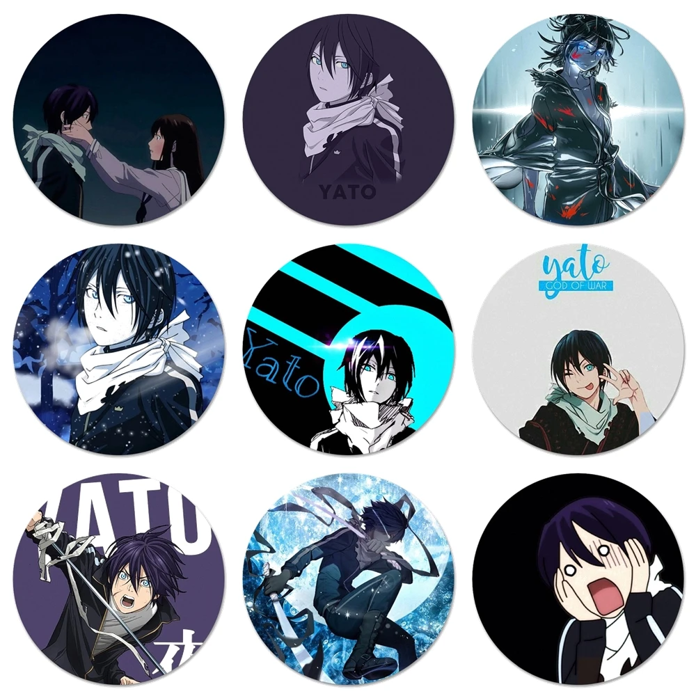 

Noragami Yato Anime Icons Pins Badge Decoration Brooches Metal Badges For Clothes Backpack Decoration 58mm