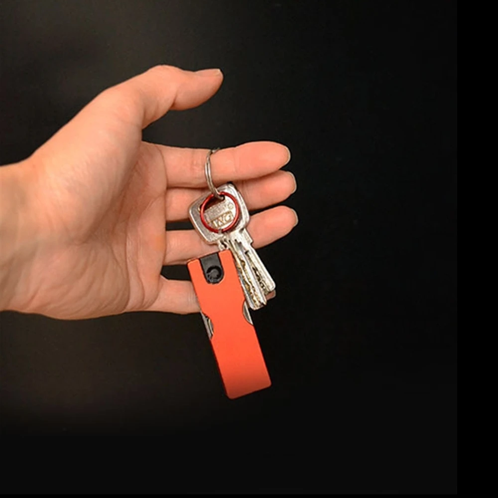 Outdoor Multifunction Mini Keychain Knife LED Light Nail Clipper Earpick Scissors Tweezer Pocket EDC Tools Multi Hiking Gears |