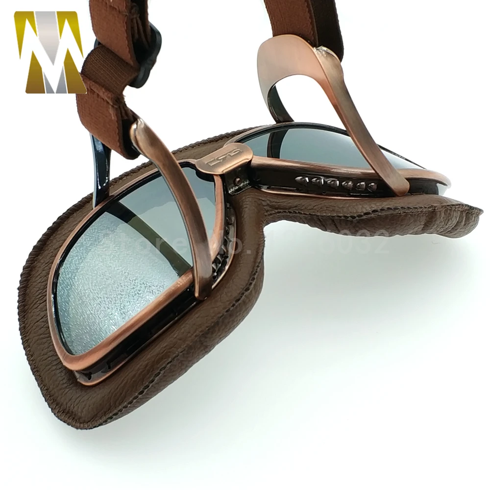 Очки для шлема мотоциклетные очки велосипедные винтажные байкерские авиаторы из