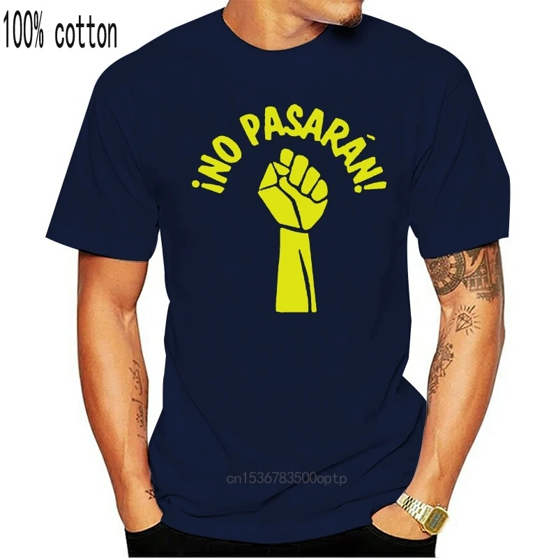 

Новинка, Мужская футболка No Pasaran в стиле панк, Путин, Россия, Россия, одежда в стиле хип-хоп, модная футболка 2021, футболки с круглым вырезом, му...