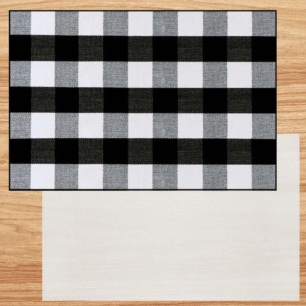 Клетчатые коврики OurWarm в стиле буйвола 43x28 дюймов хлопковый коврик ручной работы